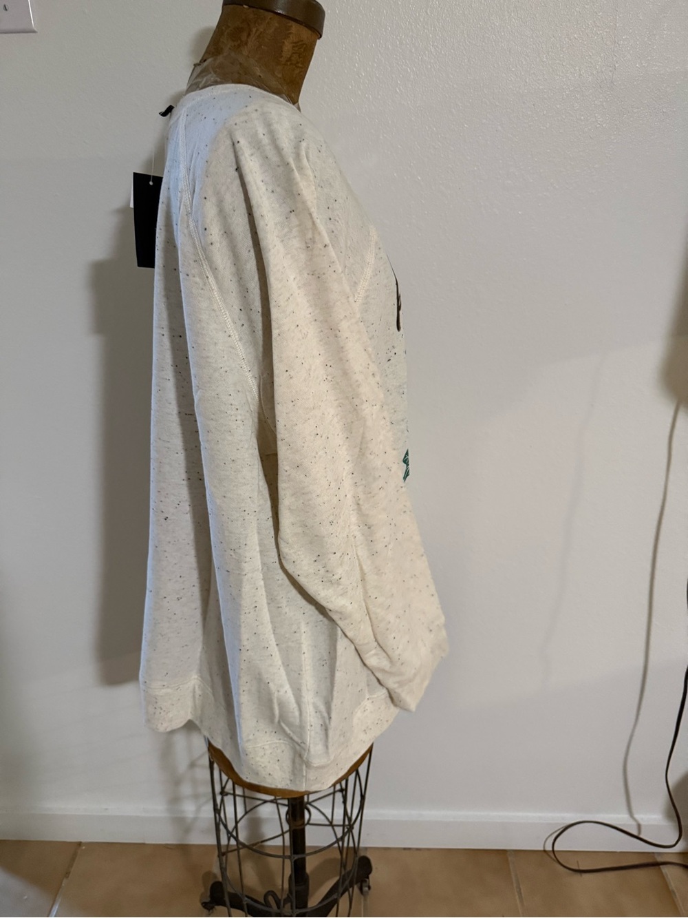 NWT Sable Sky Cream Pumpkin Graphic Long-Sleeve Women's Sweatshirt 2X - Picture 2 of 5